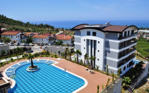 Ensiluokkaiset luksushuoneistot merinäköalalla Alanya-Kargicakissa