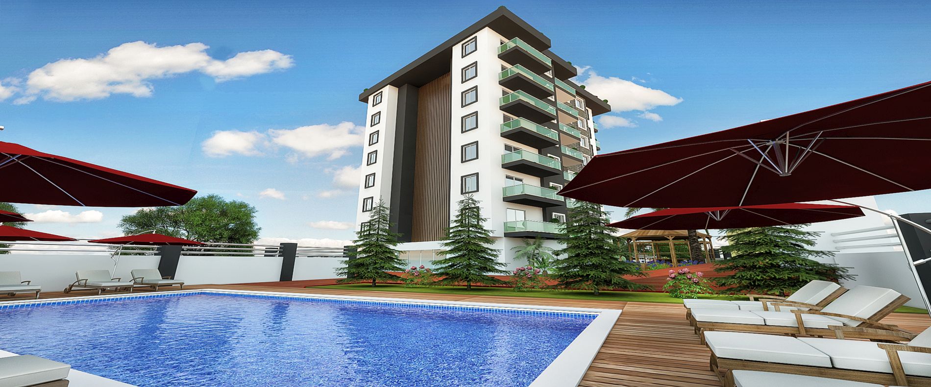 New built apartments with great views in Alanya-Avsallar