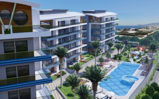 مشروع خيالي بشقق مطلة على البحر في مدينة ألانيا – منطقة كارجيجاك